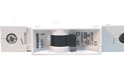6 NEW SIEMENS 5SX21-C4 CIRCUIT BREAKERS 5SX21C4