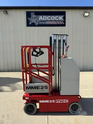 New | in-Stock 2026 MEC MME25 Vertical Mast Lifts Texas US | Adcock Equipment USA #1524571
