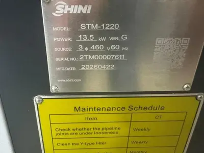 New | in-Stock 2026 SHINI STM-1220-O Temperature Controls Massachusetts US | Absolute Machinery #1404168