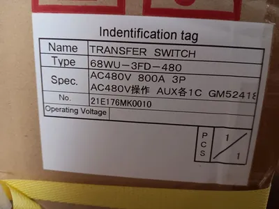 800A Kohler GM52418 Transfer Switch Contactor 68WU-3FD-480 480V 3 Pole New NIB
