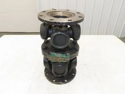 GWB Universal U-Joint Flanged Cardan Drive Shaft 180mm OD 310mm OAL 8-Bolt