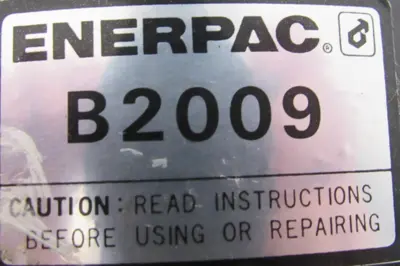 USED ENERPAC B2009 HYDRAULIC AIR BOOSTER