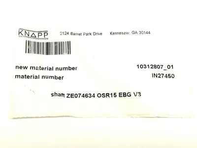 USED KNAPP 10312807_01, IN27450