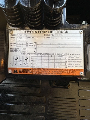 USED 2016 TOYOTA 8FGU25