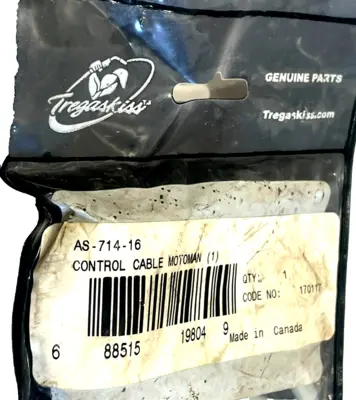 NEW TREGASKISS AS-714-16 MOTOMAN CONTROL CABLE AS71416