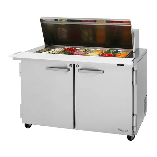 Turbo Air PST-48-18-N 48 1/4" PRO Series Mega Top Sandwich/Salad Prep Table w/ Refrigerated Base, 115v