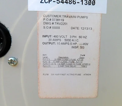 USED TRAVAINI VAC SKID TRW075S-2FR