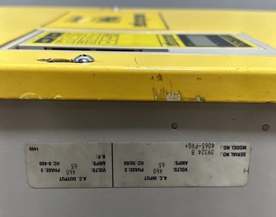 Used P&H 4065-FVG+ Variable Speed Drives Indiana US | J&J Industrial Supply #1412965
