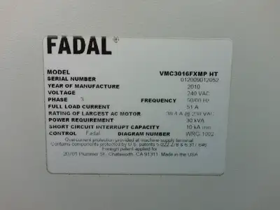 2010 MAG FADAL VMC-3016FX CNC Vertical Machining Centers (VMC) | CNC Pro Equipment (2)