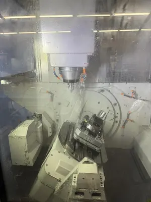 2023 Doosan Mdl DVF-5000 5 Axis CNC Vertical Machining Center w/ 12 Pallet AWC