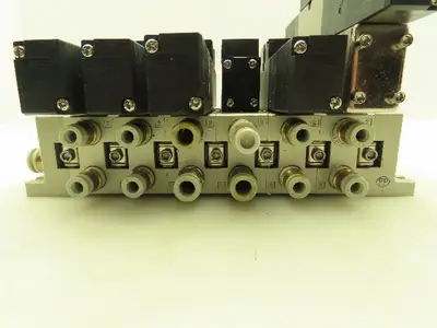 SMC VV5FS2 Plug-In 6-Station Manifold Control Unit VFS2000 Solenoid Valve Bank