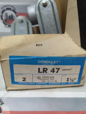 New | in-Stock CROUSE-HINDS LR 47 Miscellaneous Equipment (Electrical & Power) | Surplus Asset Holdings #1196311