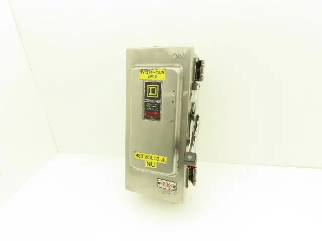 Square D H361DS Safety Disconnect Switch 30A 600V 3PH Fused Stainless
