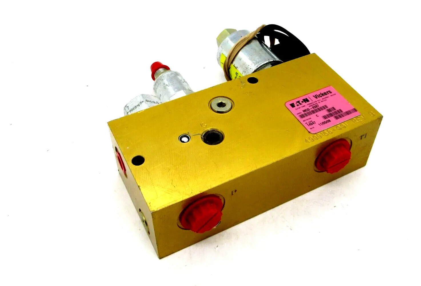NEW EATON VICKERS 4999188-001 CUSTOM MANIFOLD MCD-8287 REV B 4999188001
