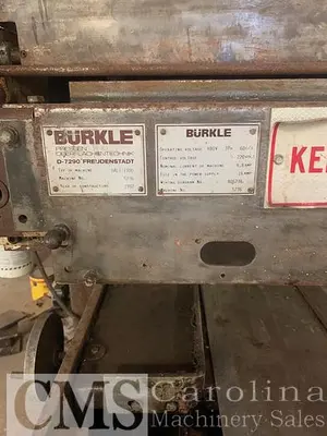 USED 1992 BURKLE DAL 1 1300 ROLL COATER