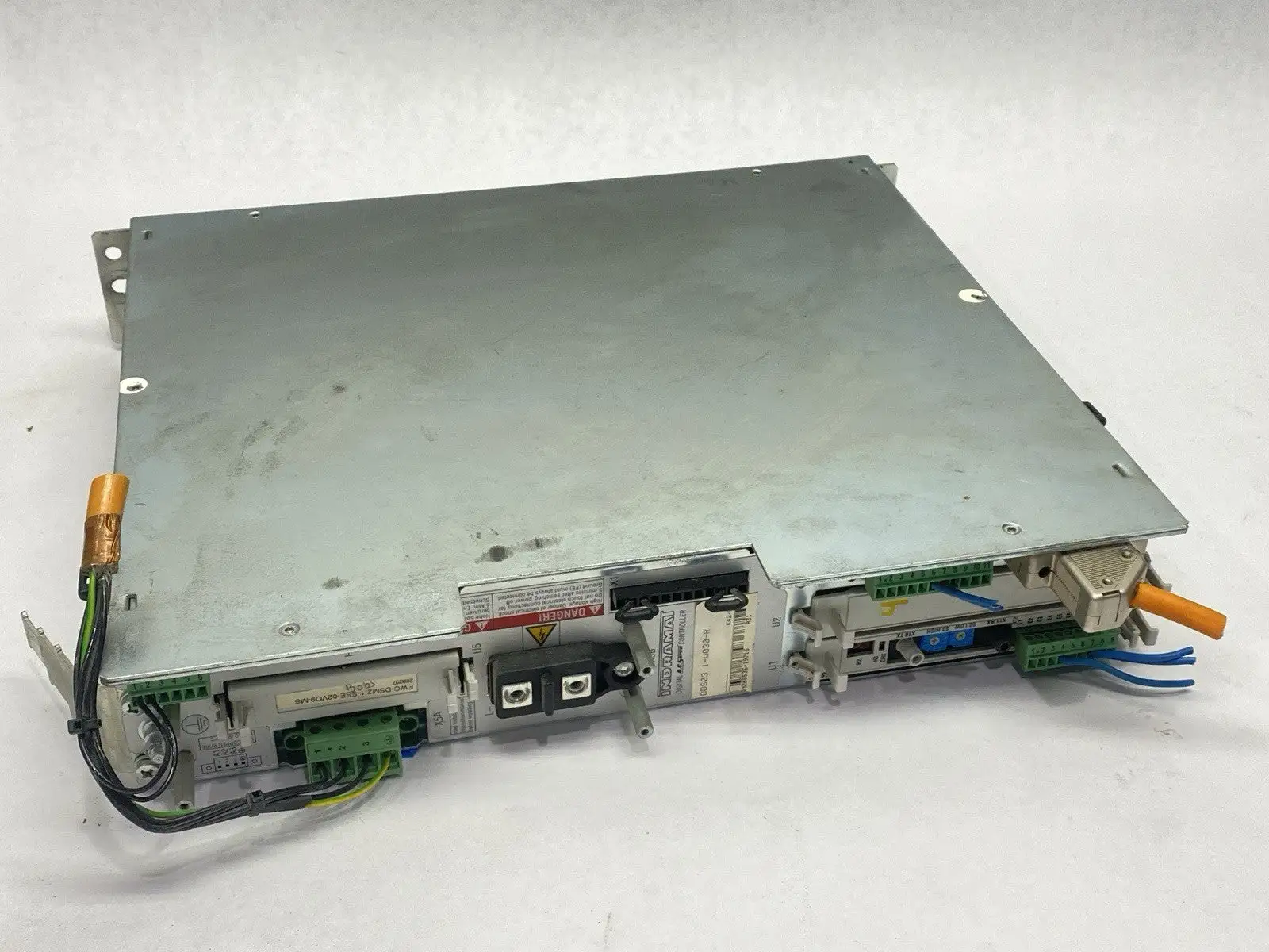 USED INDRAMAT AC SERVO CONTROLLER W/ FWC-DSM2.1-SSE-02VO9-MS DSS1.3