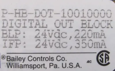 NEW BAILEY P-HB-DOT-100-10000 DIGITAL OUT BLOCK PHBDOT10010000