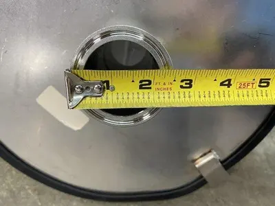 Lidded Hopper With Butterfly Valve