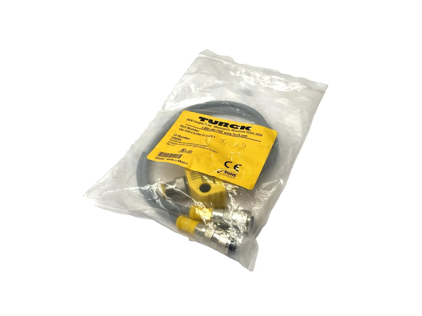 New | in-Stock TURCK U0095, VB2-FSM 4.4/2RK 4T-0.3/0.3 Pins | Maverick Industrial Sales #1112725