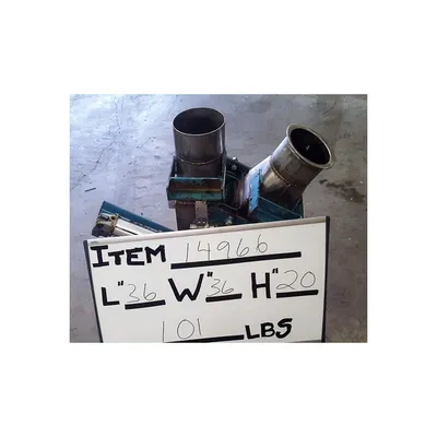 Used 6"Ø Stainless Steel Dry Bulk Diverter Valve