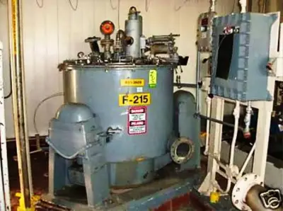 Western States 40 x 24 Quadramatic perforate basket centrifuge, 316SS.