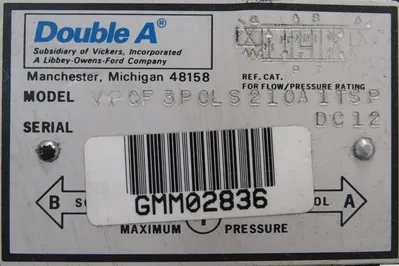 NEW DOUBLE A VPQF8CLCY6010B1LETWTSP VALVE WNNNC305M10B1G VPQF3P0LS210A1TSP