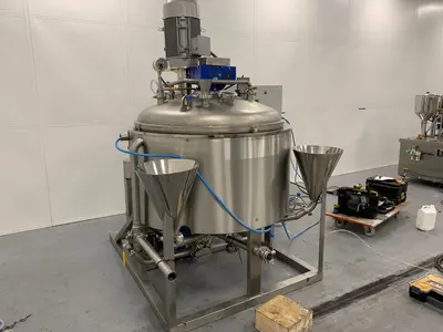 550L Normit S/S Jacketed Vacuum Homogeniser Cream & Paste Mixer VMG 650