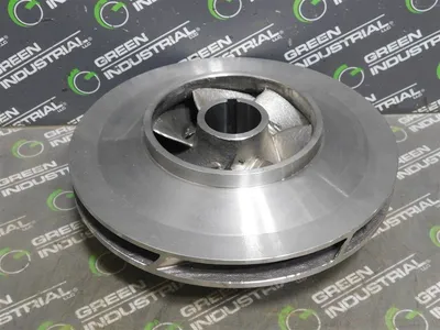 Unbranded Impeller 8" OD 6 Vanes 3.185" W 1.363" Bore 0.232" Keyway Width New
