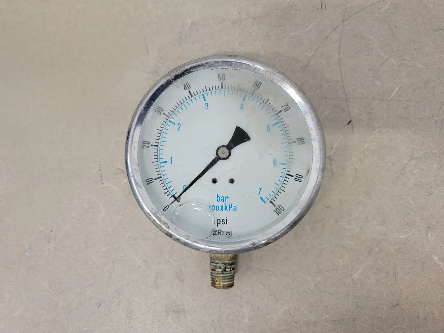 4" Pressure Gauge 0-100 PSI