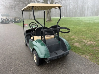 (1) 2014 E-Z-Go golf cart with a Kawasaki gas engine, includes canopy, ball carrier, fold-down winds...