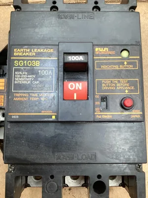 Fuji Electric 100A Earth Leakage Circuit Breaker; SG103B; 100-440V; 59165024