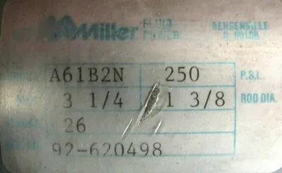 NEW MILLER A61B2N CYLINDER 3-1/4×1-3/8×26