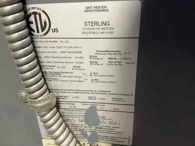 Used STERLING TF125 Miscellaneous MRO Ohio US | HGR 24 #1309203