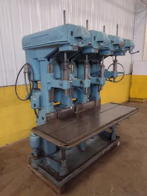 4 HEAD FOSDICK HEAVY DUTY GANG DRILL: STOCK #18005