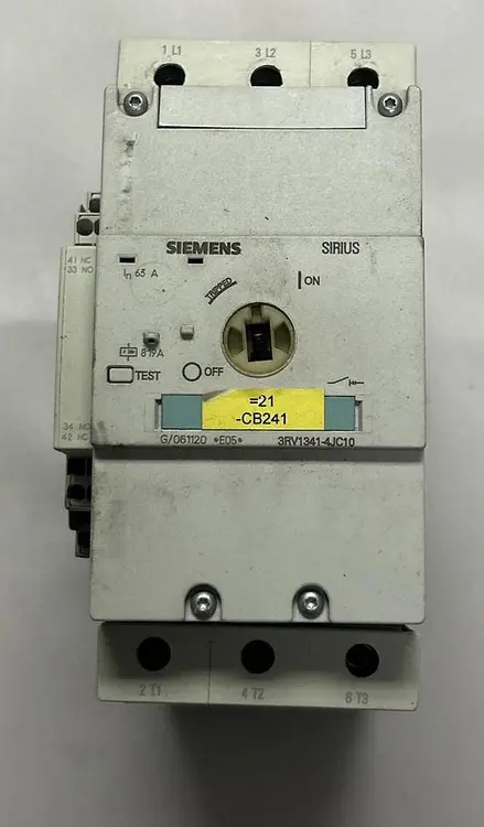 Used SIEMENS 3RV1341-4JC10 Miscellaneous Equipment (Electrical & Power) | Surplus Asset Holdings #1202011