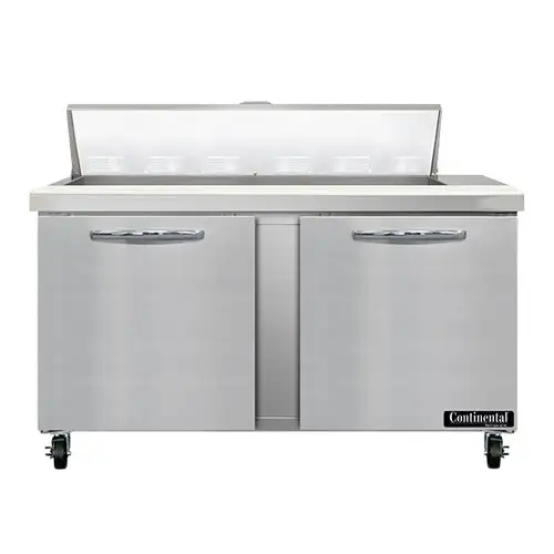 Continental SW60N12 60" Sandwich/salad Prep Table W/ Refrigerated Base, 115v