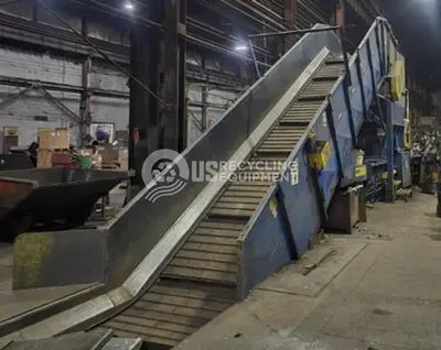 USED 2008 EXCEL 2R10 HORIZONTAL BALER WITH CONVEYOR