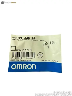 New | in-Stock OMRON F39-JJR15L Light Curtains & Grids Kentucky US | Industrial Parts R Us Inc. #1455964
