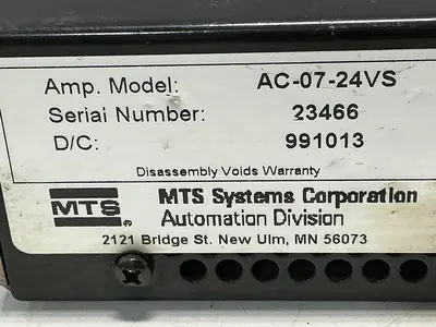 USED MTS SYSTEMS AC-07-24VS