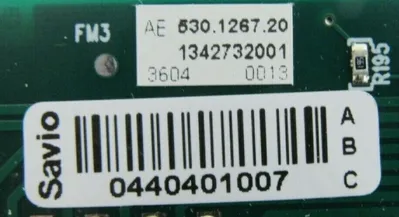 NEW SAVIO 14064-1267-3 CIRCUIT BOARD 0440401007 601226720 530.1267.20 1406412673