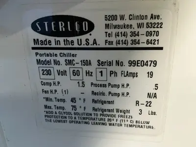 Used STERLCO SMC150 Misc Plastics Equipment Ohio US | HGR 24 #1518087