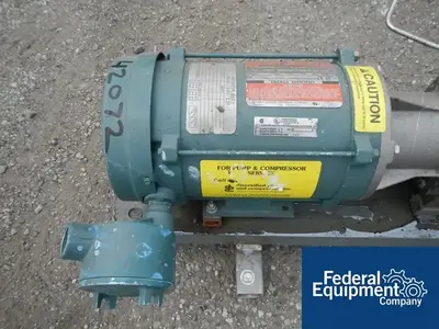 USED LOBEFLO 2" Lobeflo Rotary Lobe Pump, S/S, 1 HP