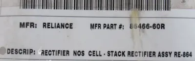 USED RELIANCE ELECTRIC 86466-60R RECTIFIER STACK 0-51378-19 8646660R