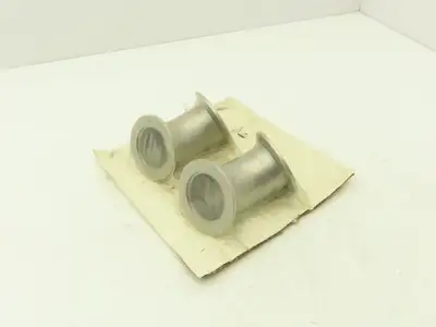 45 Degree Radius Vacuum Elbow Welded 3" Flange Stainless Steel Lot of 2
