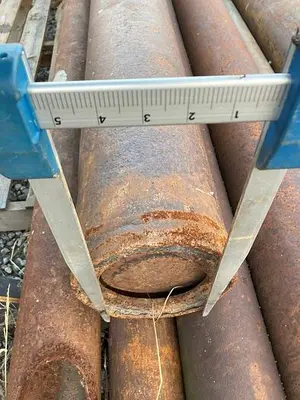 Used AFTERMARKET 8-1/2” X 65" CABLE TOOL FLAT BOTTOM VALVE BAILER Drilling Attachments Pennsylvania US | East West Machinery & Drilling #1419149