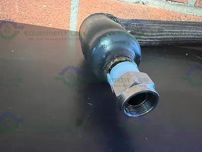 USED HUBER INSULATED FLEXIBLE CHILLER HOSE 78" W/ 3/4" FEMALE THREADED FITTING