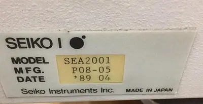 2673-400 Seiko Assay Machine Model SEA2001