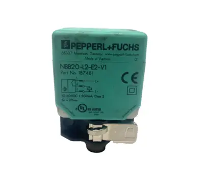 USED PEPPERL+FUCHS INDUCTIVE SENSOR, BIDIRECTIONAL 20MM FLUSH, 187481