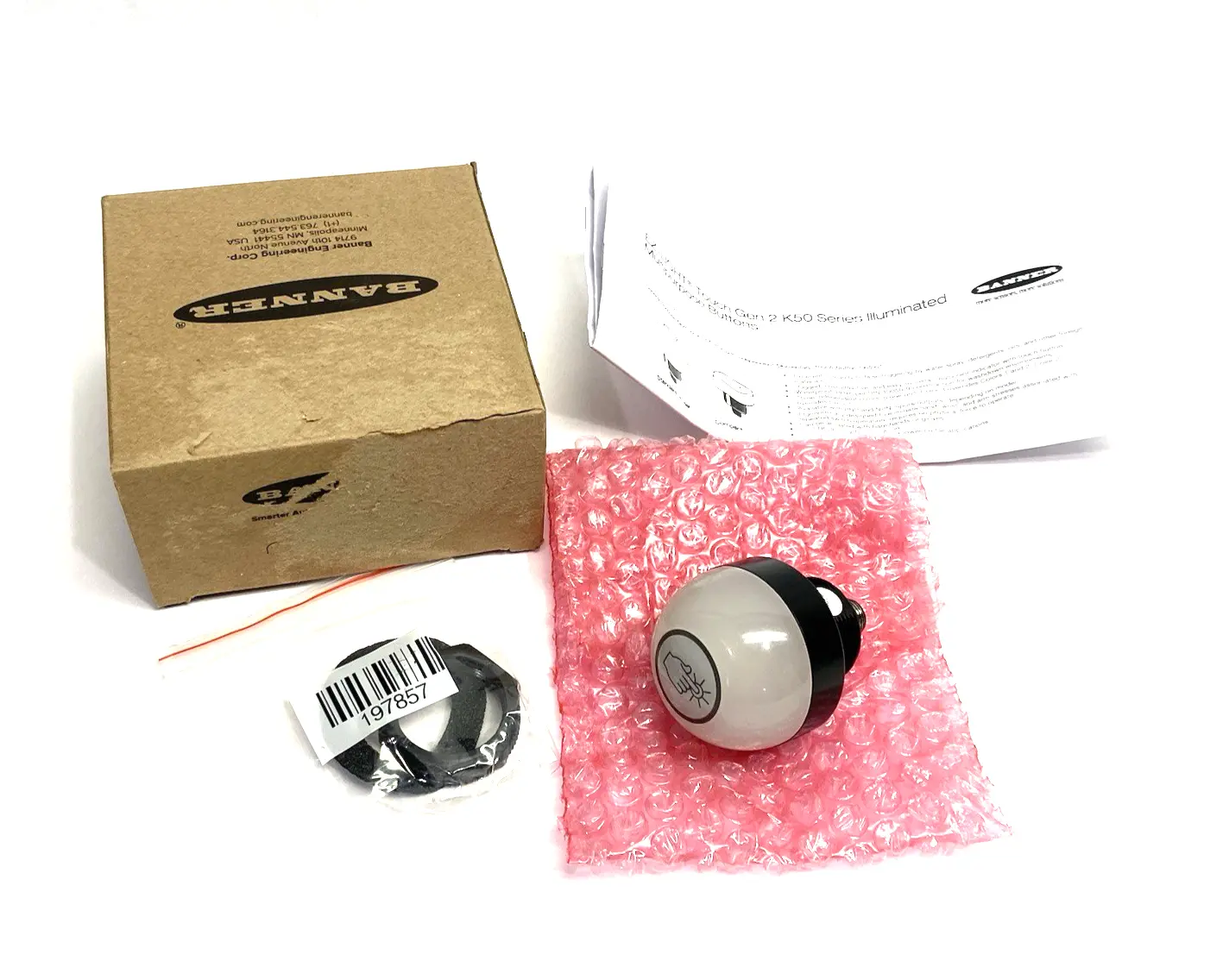 New | in-Stock BANNER ENGINEERING EZ-LIGHT: 3-INPUT-COLOR TOUCH SENSOR M12 8-PIN 96764 Sensors | Maverick Industrial Sales #1099937