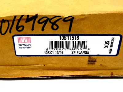 NEW TB WOODS 10S11516 SF FLANGE 10SX1 15/16